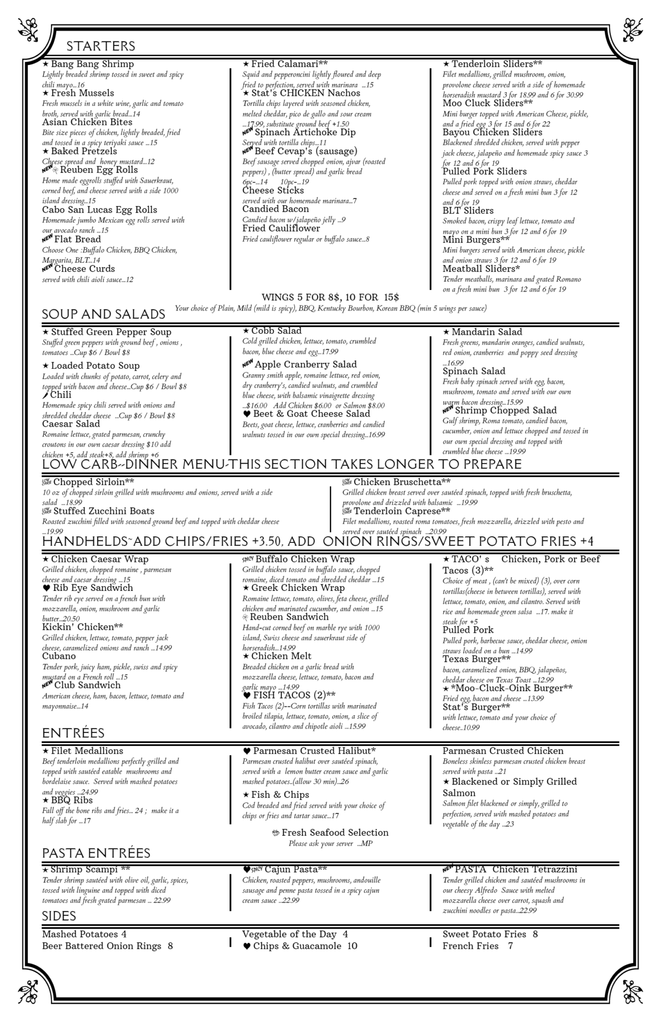 Stats Sports Bar & Grill  Pearl River Resort Restaurants